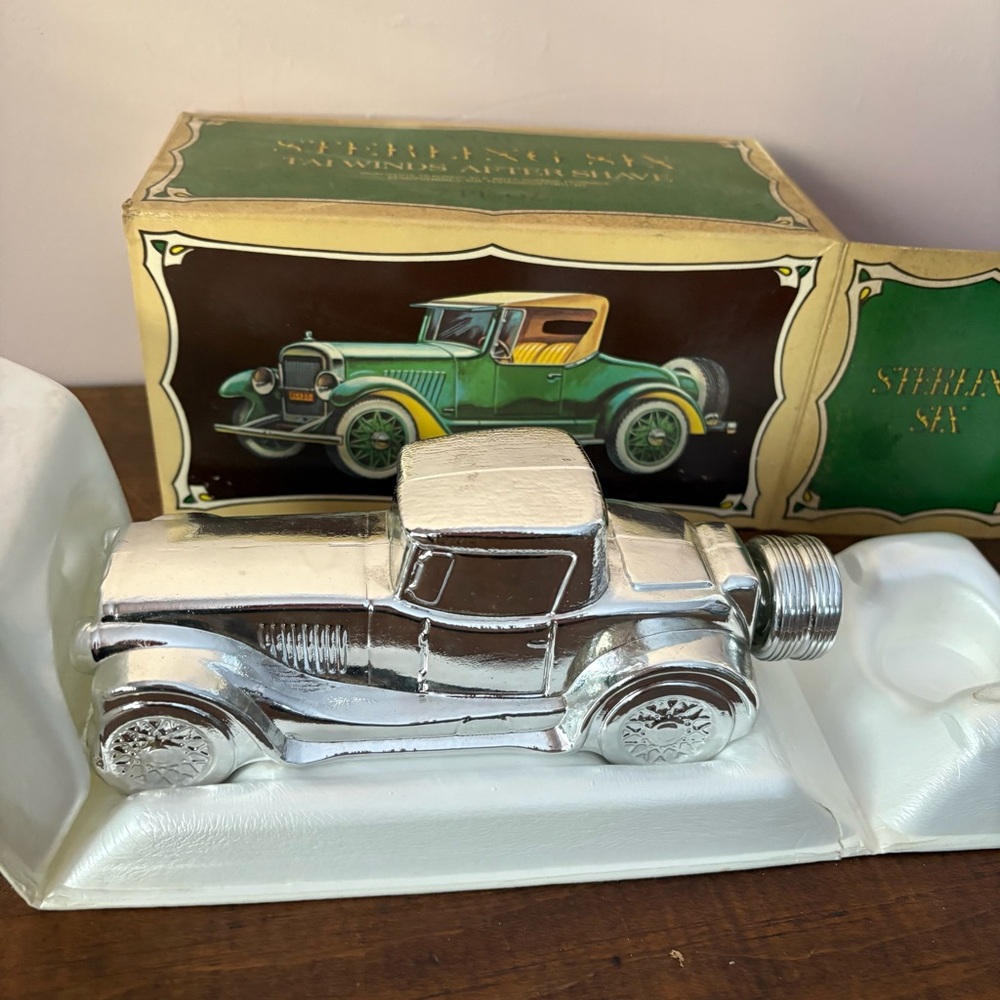 💚Avon Vintage Sterling Six Silver After Shave Decanter
